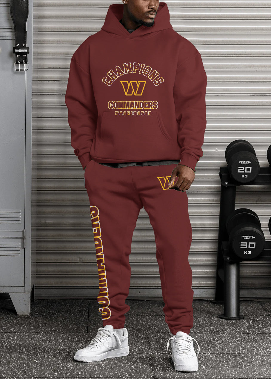 Washington Commanders 3D Printed Pullover Hoodie And Sweatpant 2pcs Tracksuits