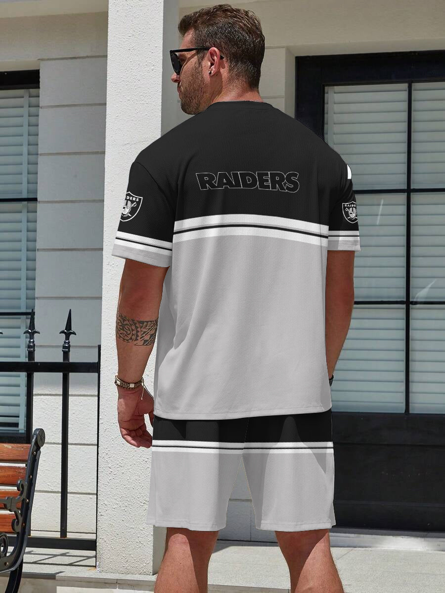 Las Vegas Raiders Limited Edition Top And Shorts Two-Piece Suits