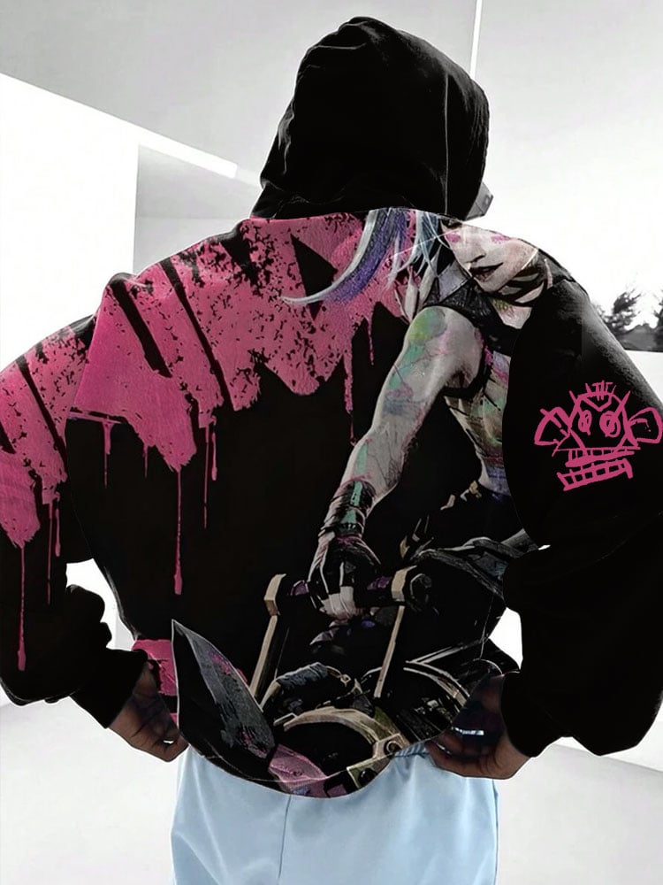 Men's  Printed Hooded Sweatshirt