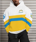 Los Angeles Chargers Printed Hooded Pocket Pullover Hoodie