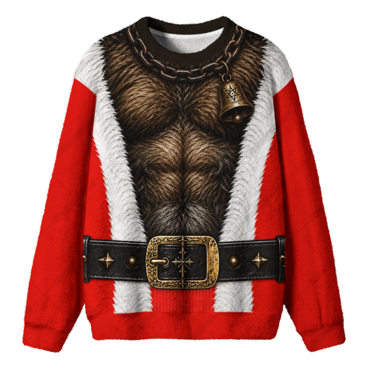 KRAMPUS UGLY CHRISTMAS SWEATSHIRT — image 1