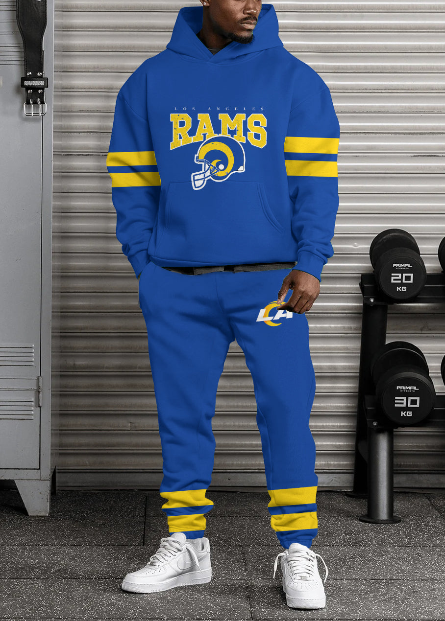 Los Angeles Rams 3D Printed Pullover Hoodie And Sweatpant 2pcs Tracksuits