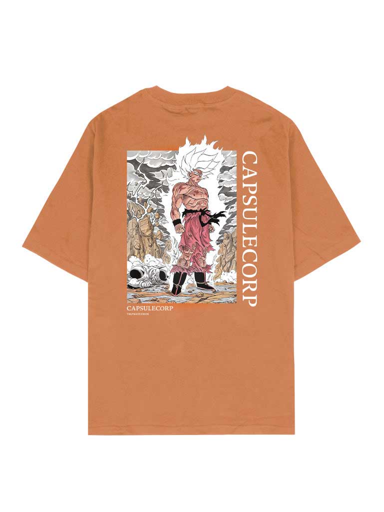 Saiyan 2-Sided Retro Orange Tee