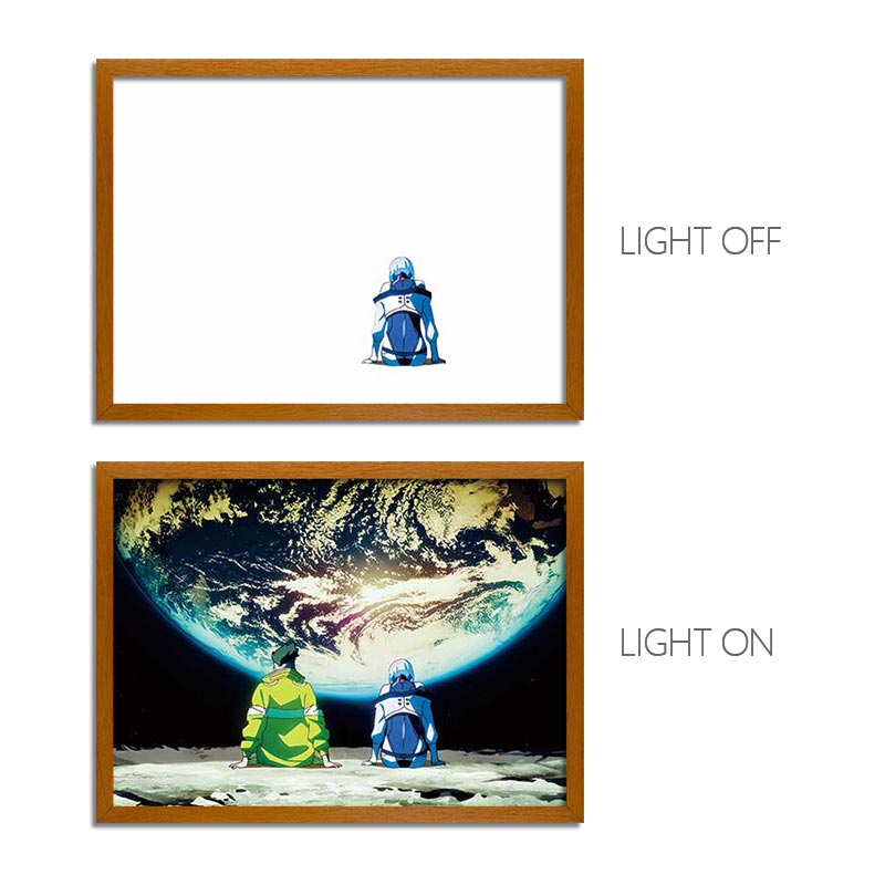 Cyberpunk: Edgerunners LED Light Painting – Anime Light Box Photo Frame Wall Art