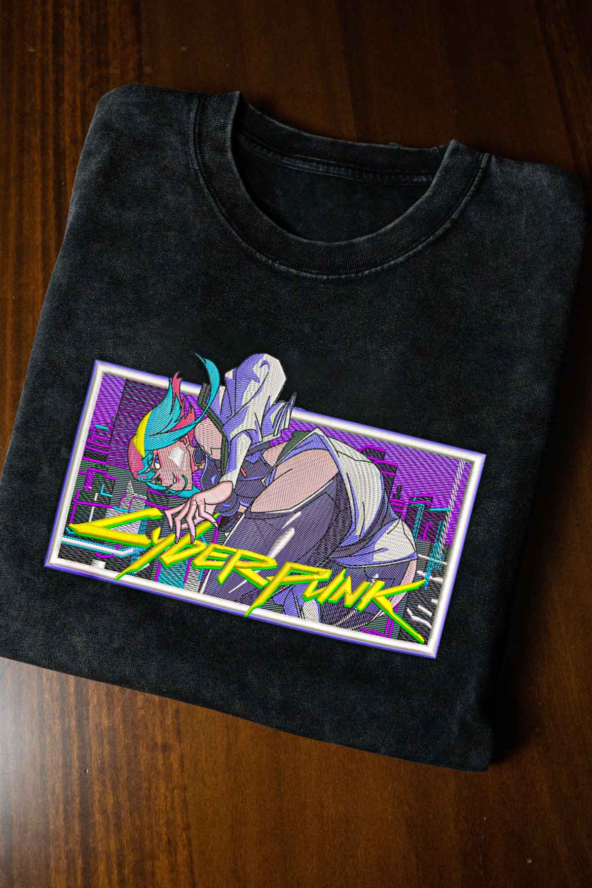 Cyberpunk Embroidery Tee