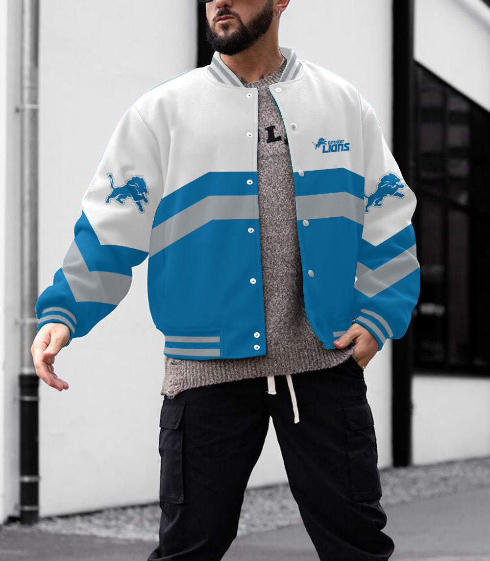 Detroit Lions Men's Limited Edition Full-Snap Casual Jacket