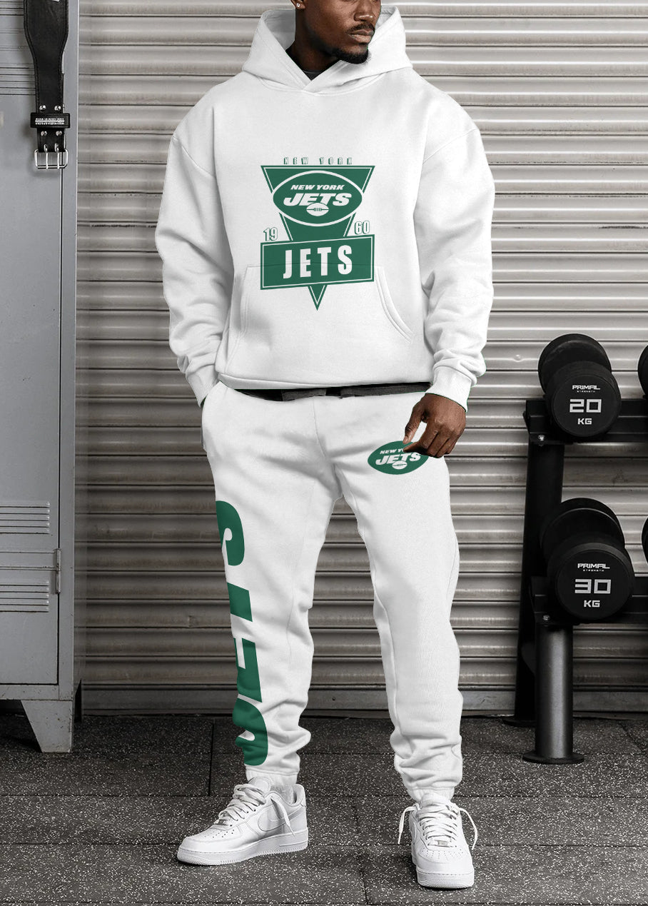 New York Jets  3D Printed Pullover Hoodie And Sweatpant 2pcs Tracksuits