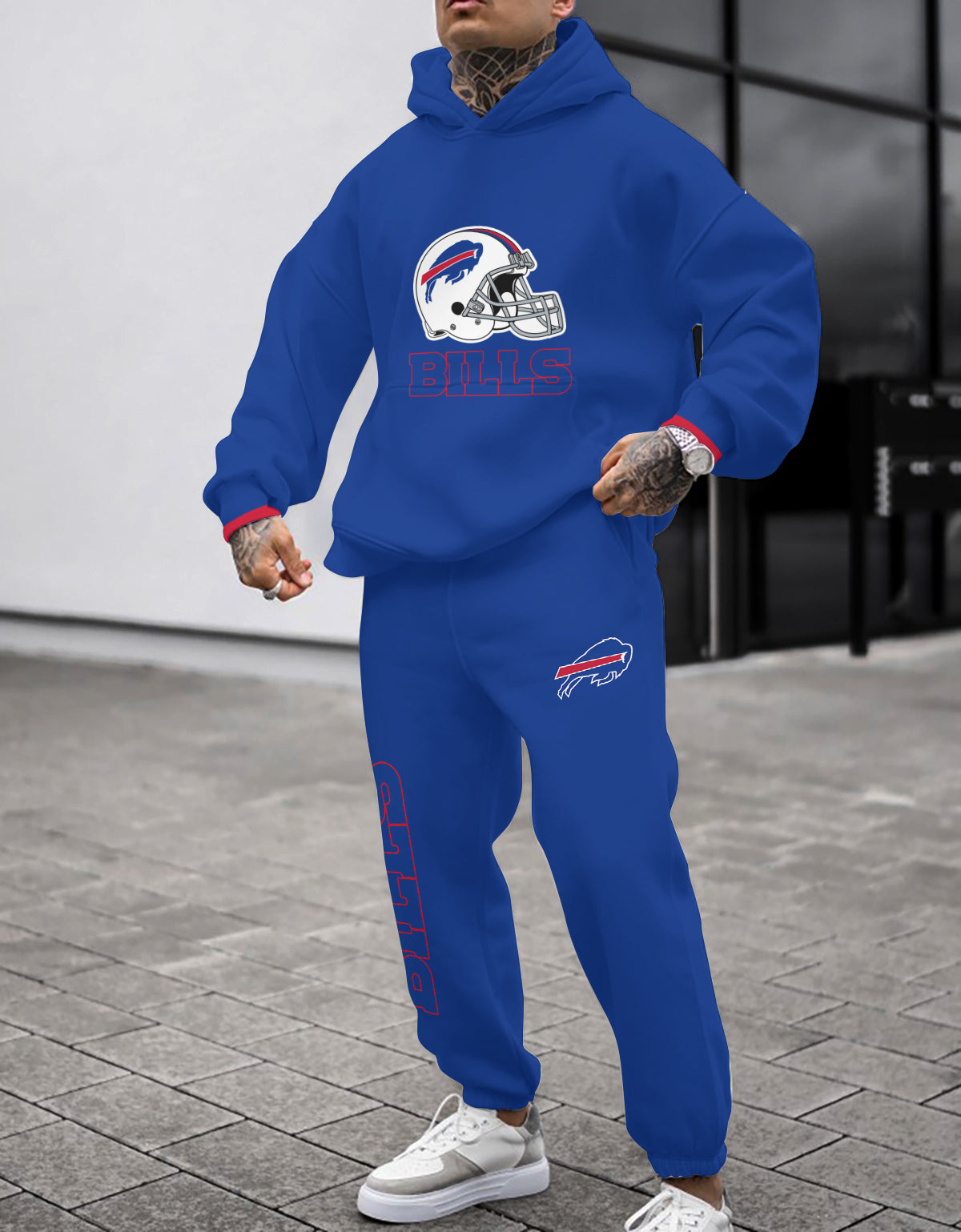 Buffalo Bills 3D Printed Pullover Hoodie And Sweatpant 2pcs Tracksuits