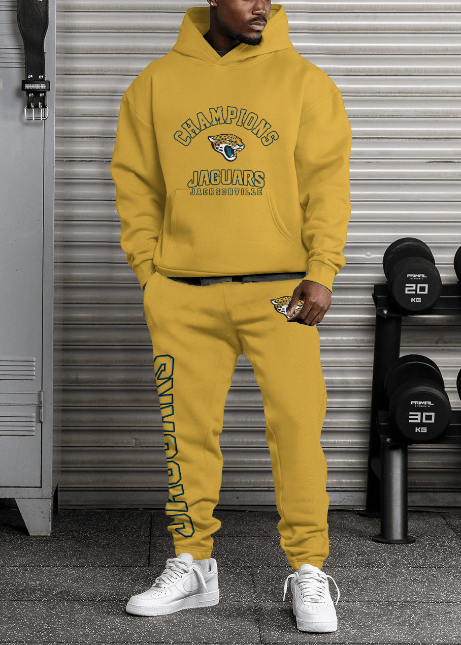 Jacksonville Jaguars 3D Printed Pullover Hoodie And Sweatpant 2pcs Tracksuits