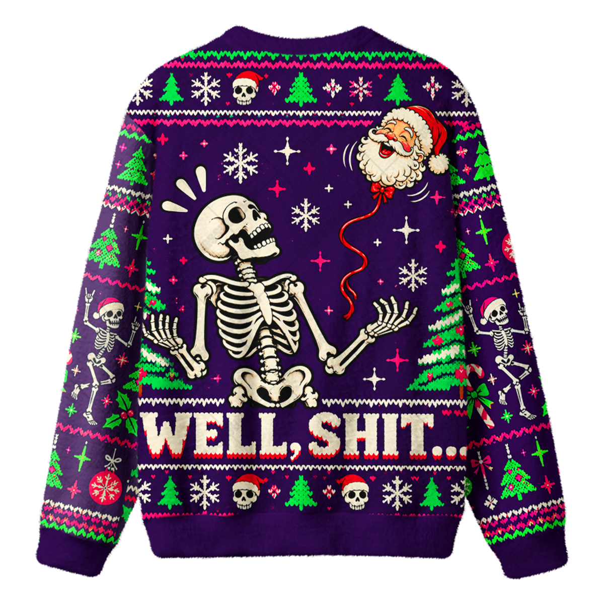 SKELETON NOEL UGLY CHRISTMAS SWEATSHIRT — image 2