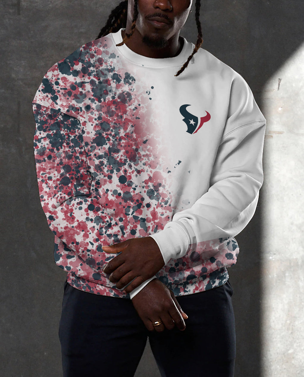 Houston Texans 3D Limited Edition Crew Neck sweatshirt
