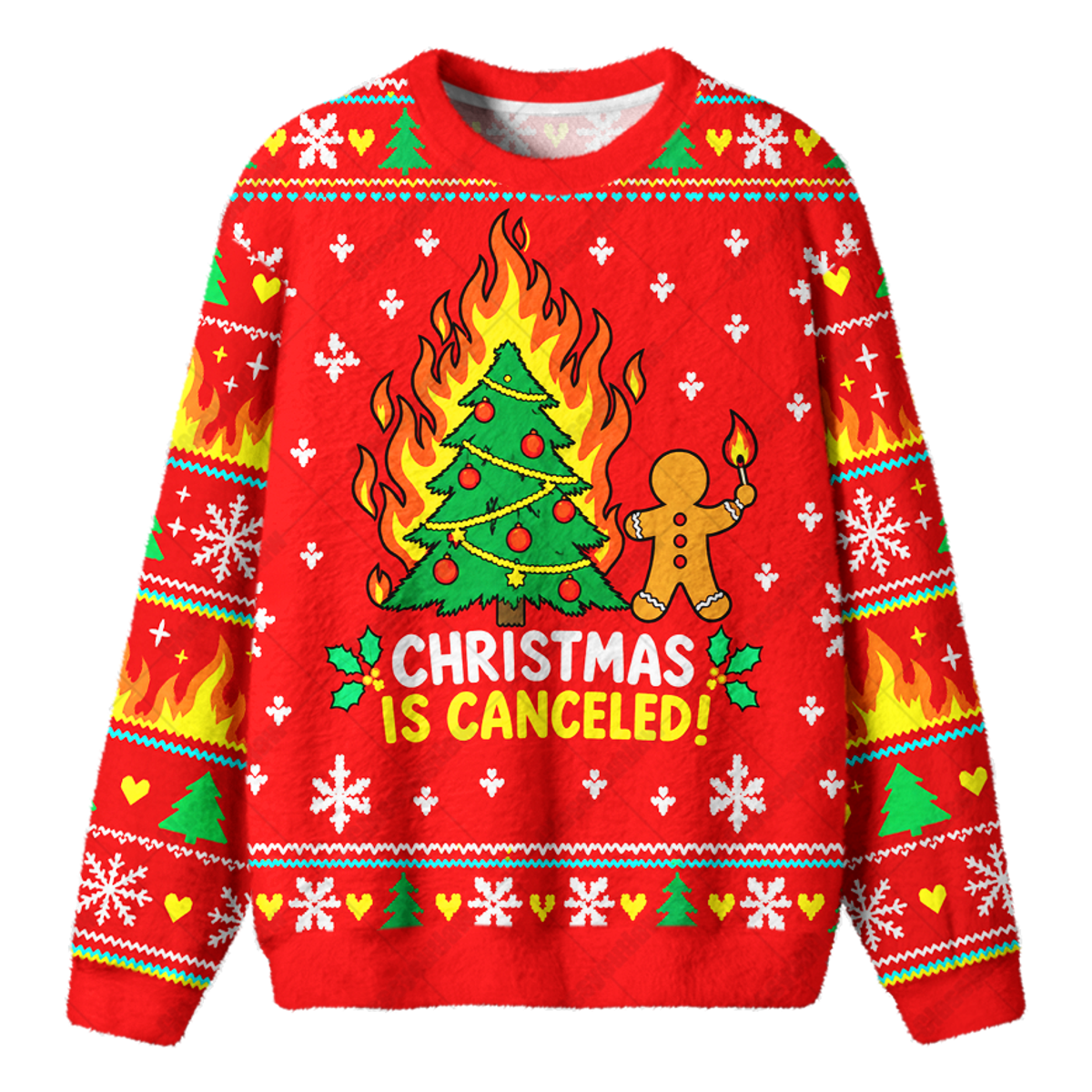 CHRISTMAS IS CANCELED UGLY CHRISTMAS SWEATSHIRT — image 1