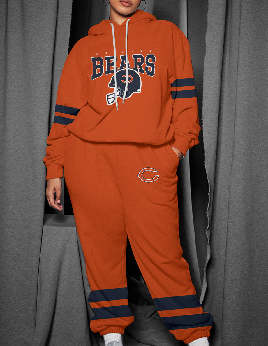 Chicago Bears 3D Printed Pullover Hoodie And Sweatpant 2pcs Tracksuits