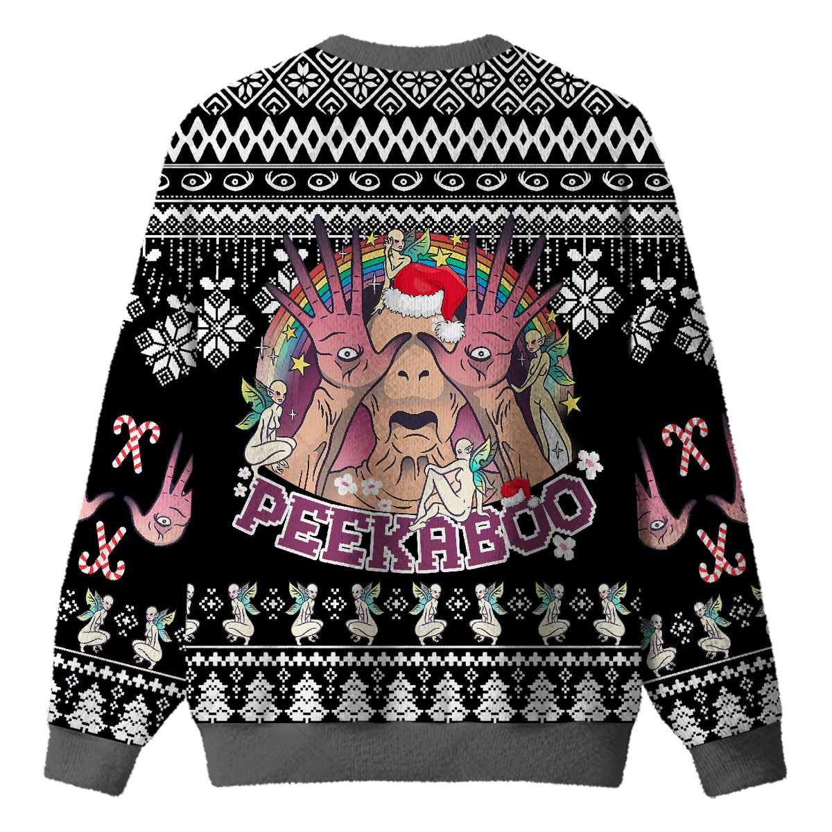 PEEKABOO UGLY CHRISTMAS SWEATSHIRT — image 2
