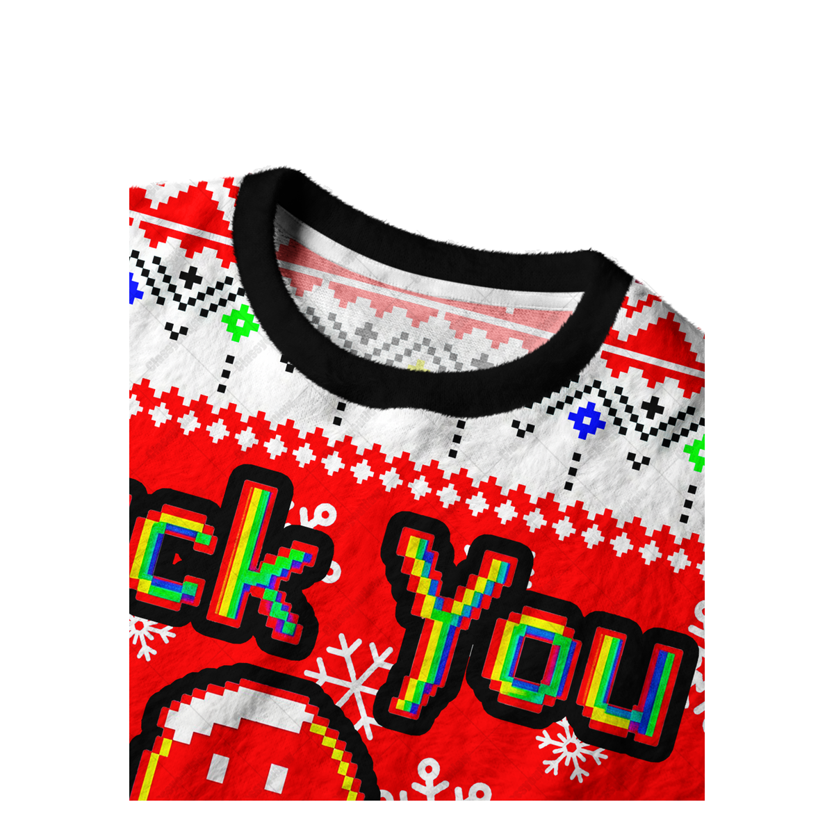 FUCK YOU THIS MUCH UGLY CHRISTMAS SWEATSHIRT — image 3