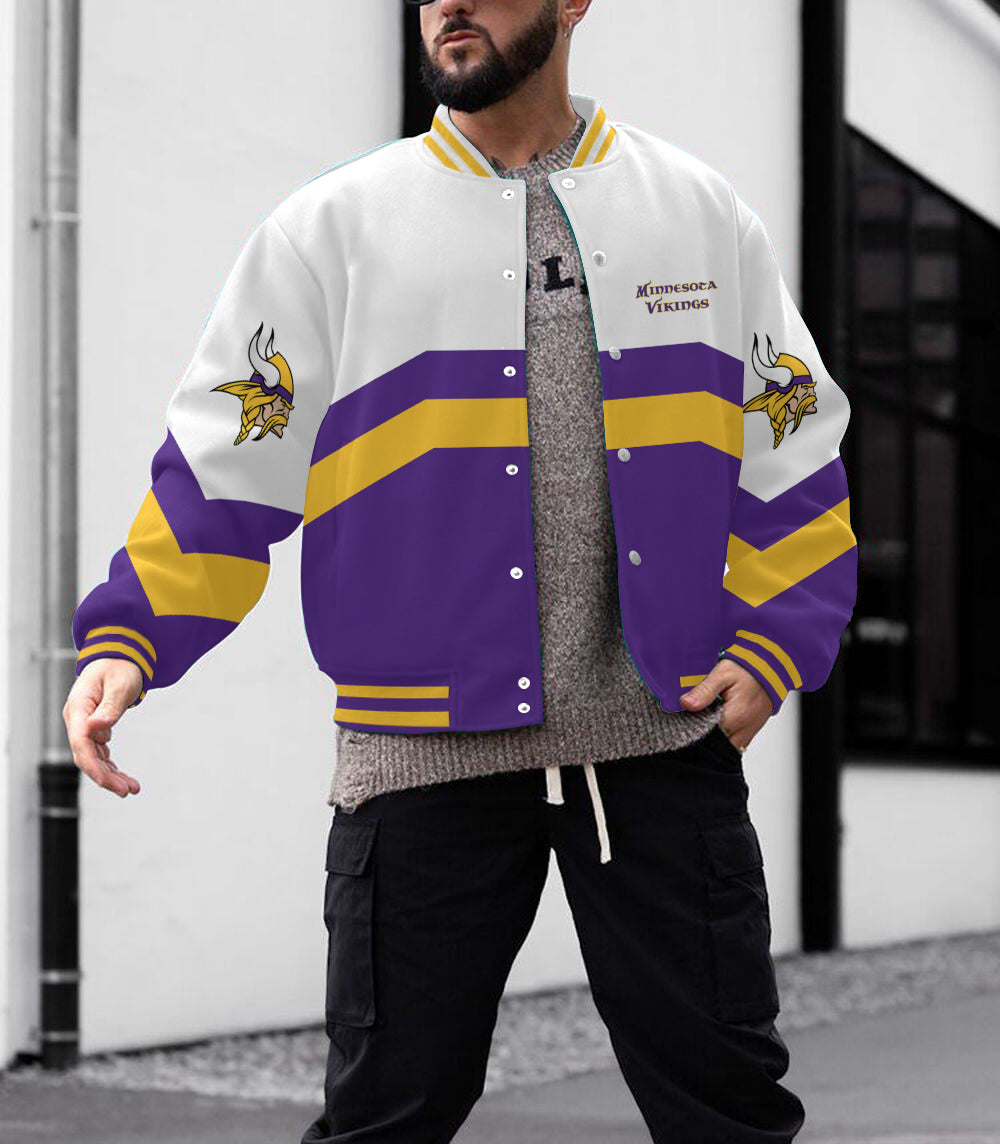 Minnesota Vikings Men's Limited Edition Full-Snap Casual Jacket