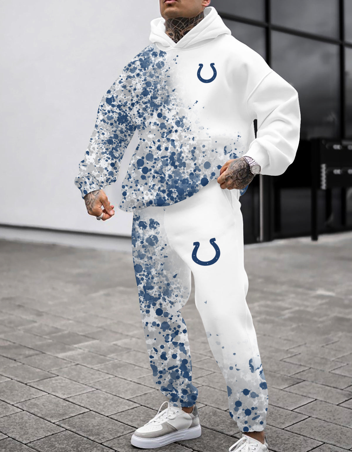 Indianapolis Colts 3D Printed Pullover Hoodie And Sweatpant 2pcs Tracksuits