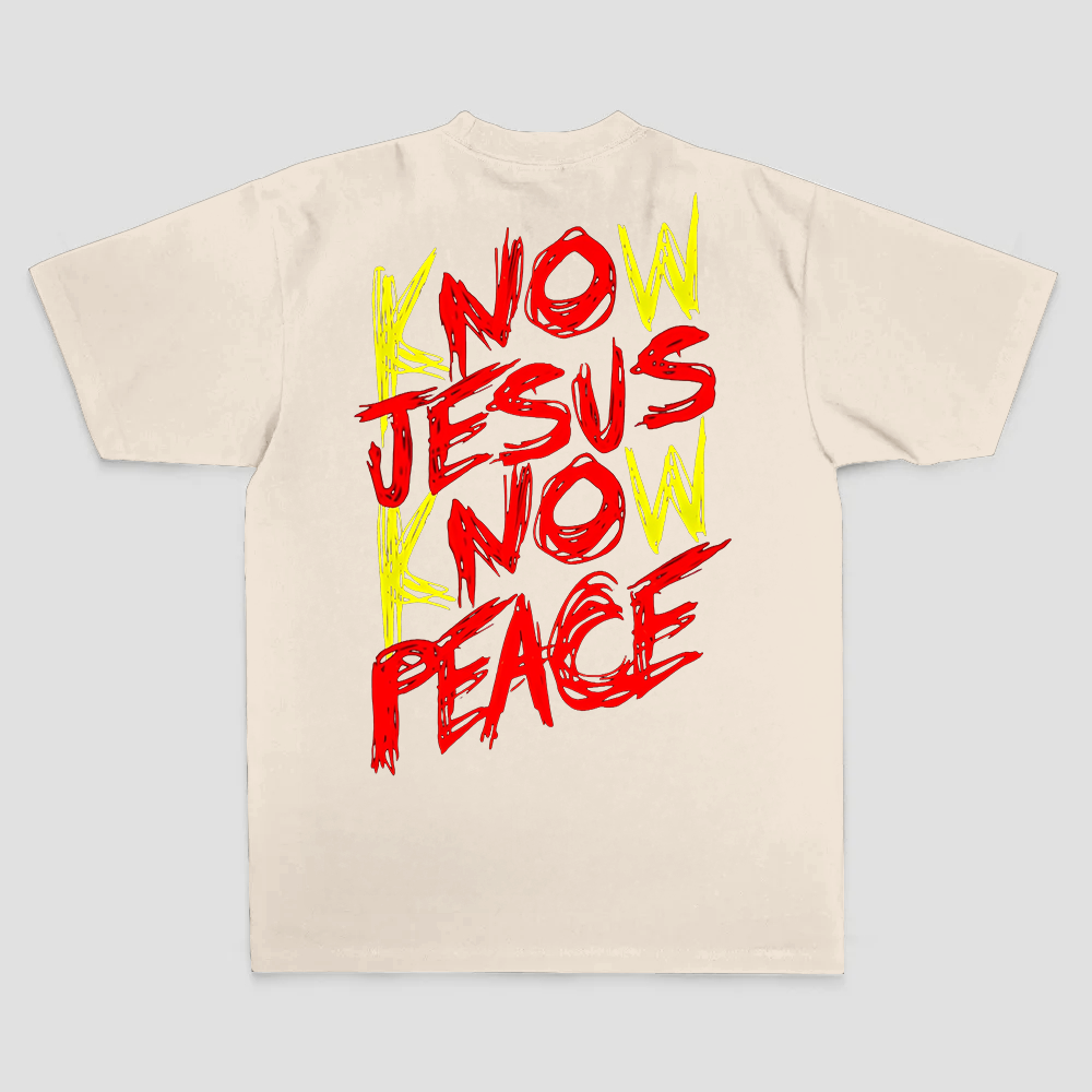 Know Jesus Know Peace Printed Men's T-shirt