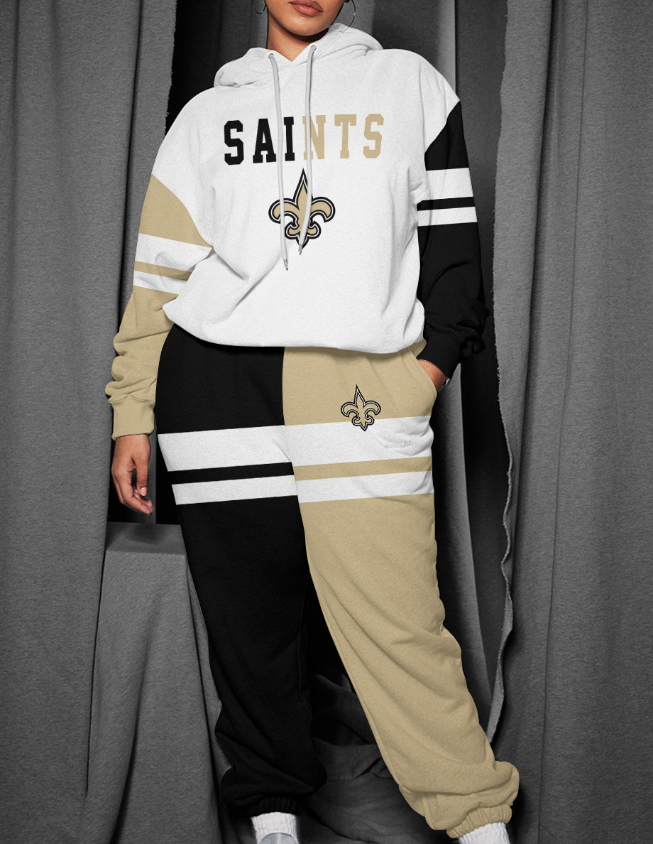 New Orleans Saints 3D Printed Pullover Hoodie And Sweatpant 2pcs Tracksuits