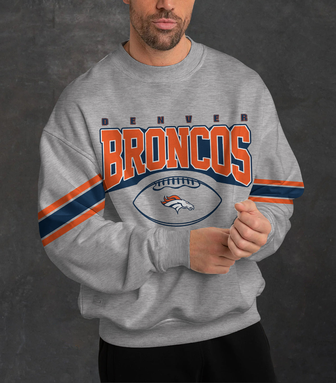 Denver Broncos 3D Limited Edition Crew Neck sweatshirt