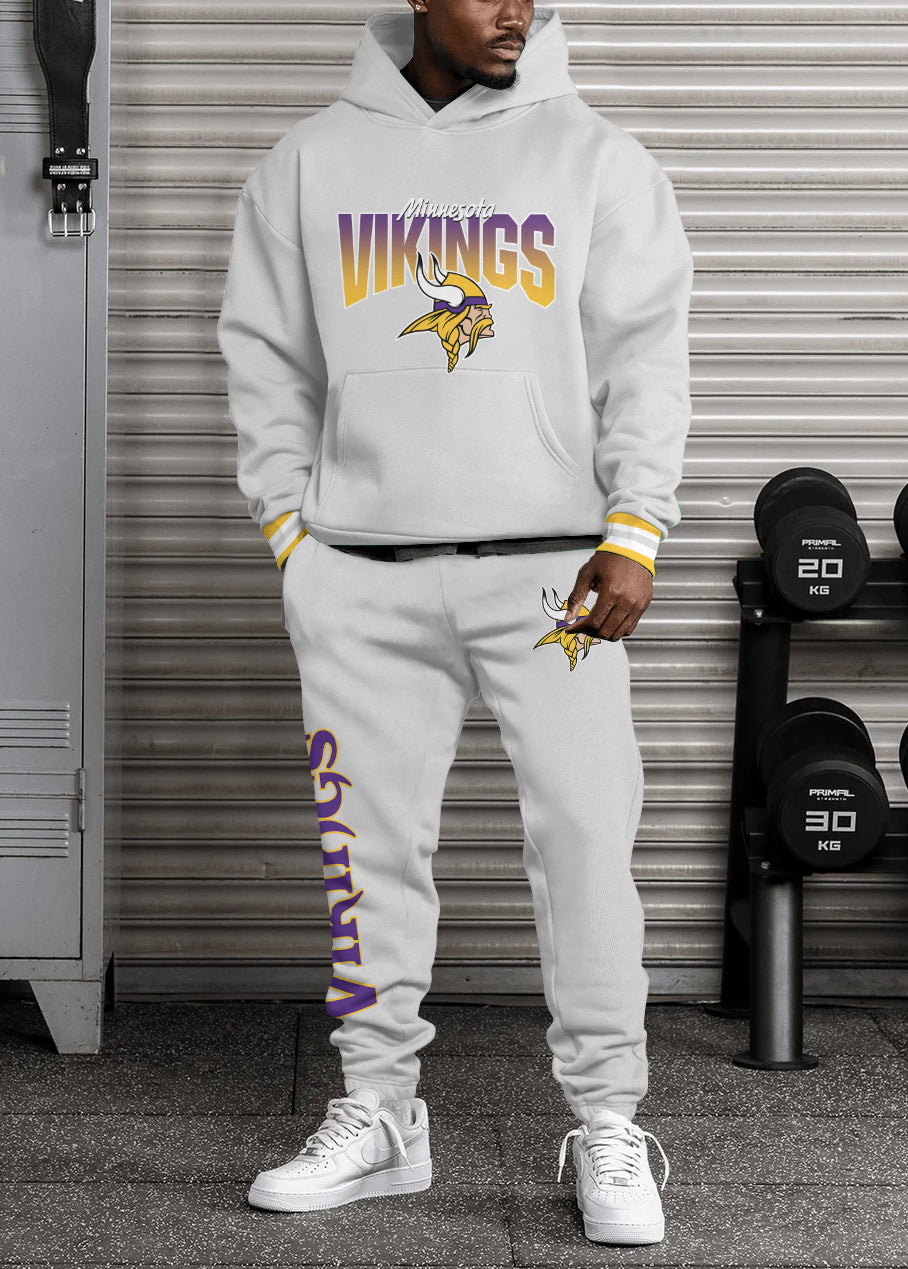 Minnesota Vikings 3D Printed Pullover Hoodie And Sweatpant 2pcs Tracksuits