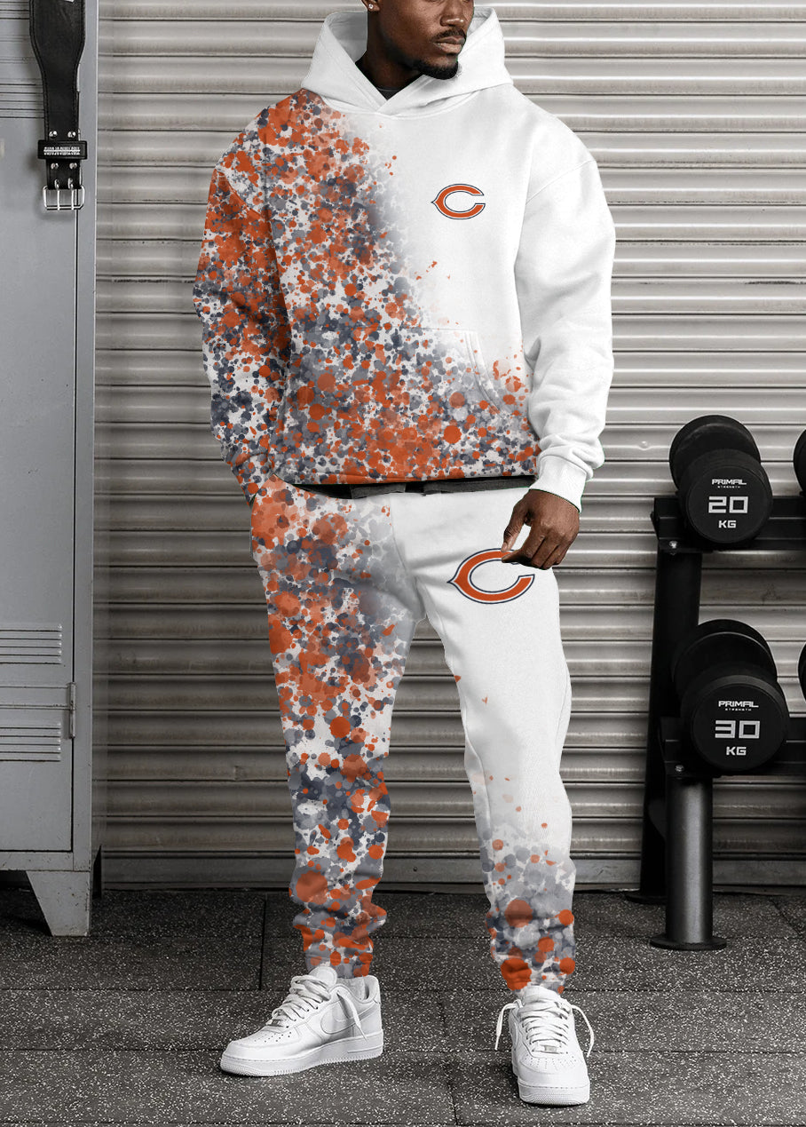 Chicago Bears 3D Printed Pullover Hoodie And Sweatpant 2pcs Tracksuits