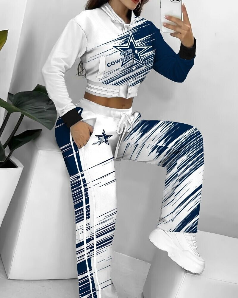 Dallas Cowboys 3D Printed Varsity Jacket Set