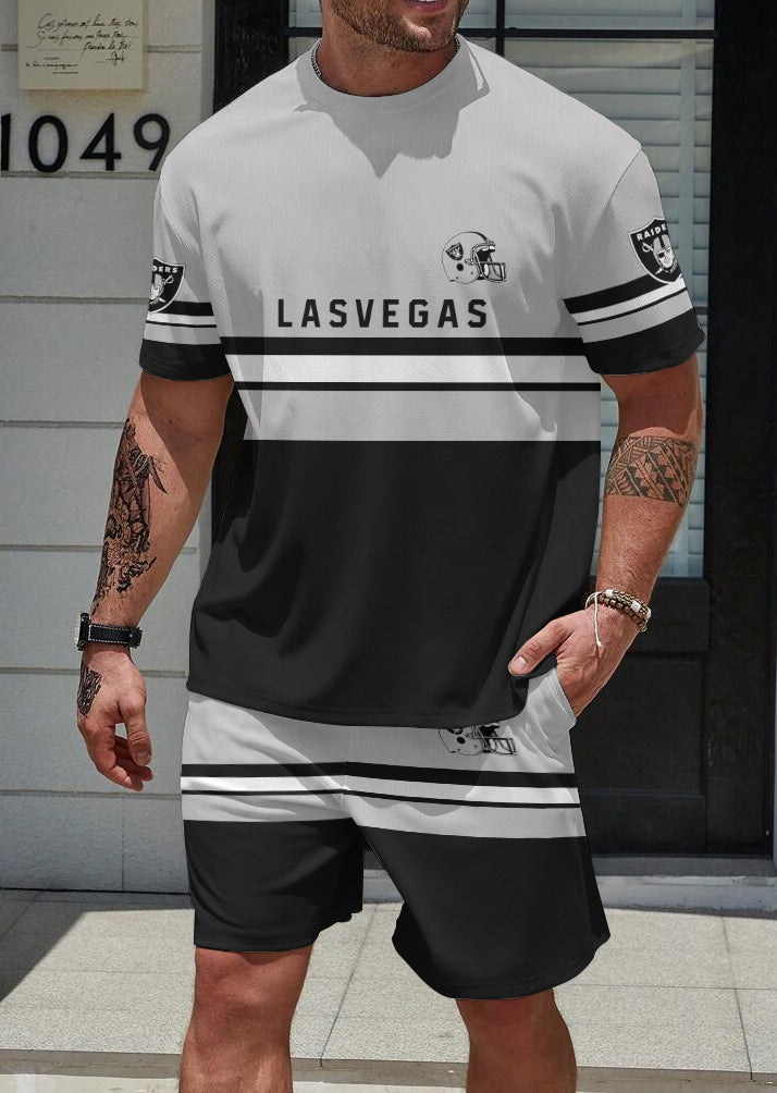 Las Vegas Raiders Limited Edition Top And Shorts Two-Piece Suits