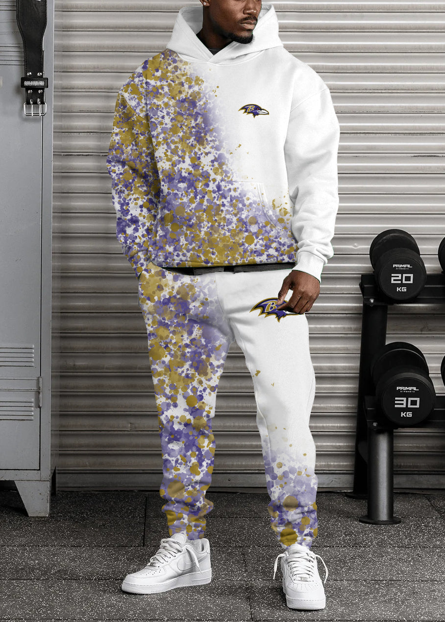 Baltimore Ravens 3D Printed Pullover Hoodie And Sweatpant 2pcs Tracksuits