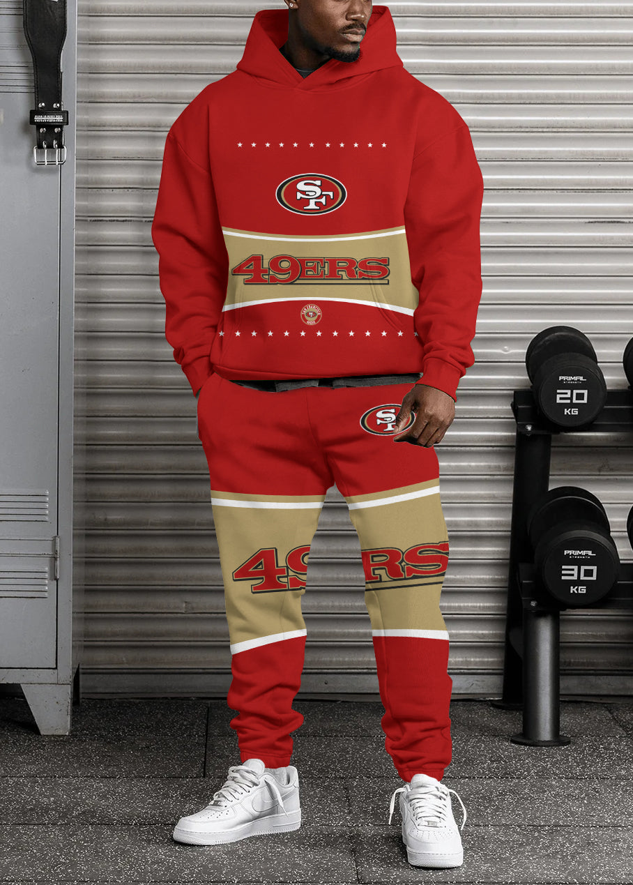 San Francisco 49ers 3D Printed Pullover Hoodie And Sweatpant 2pcs Tracksuits