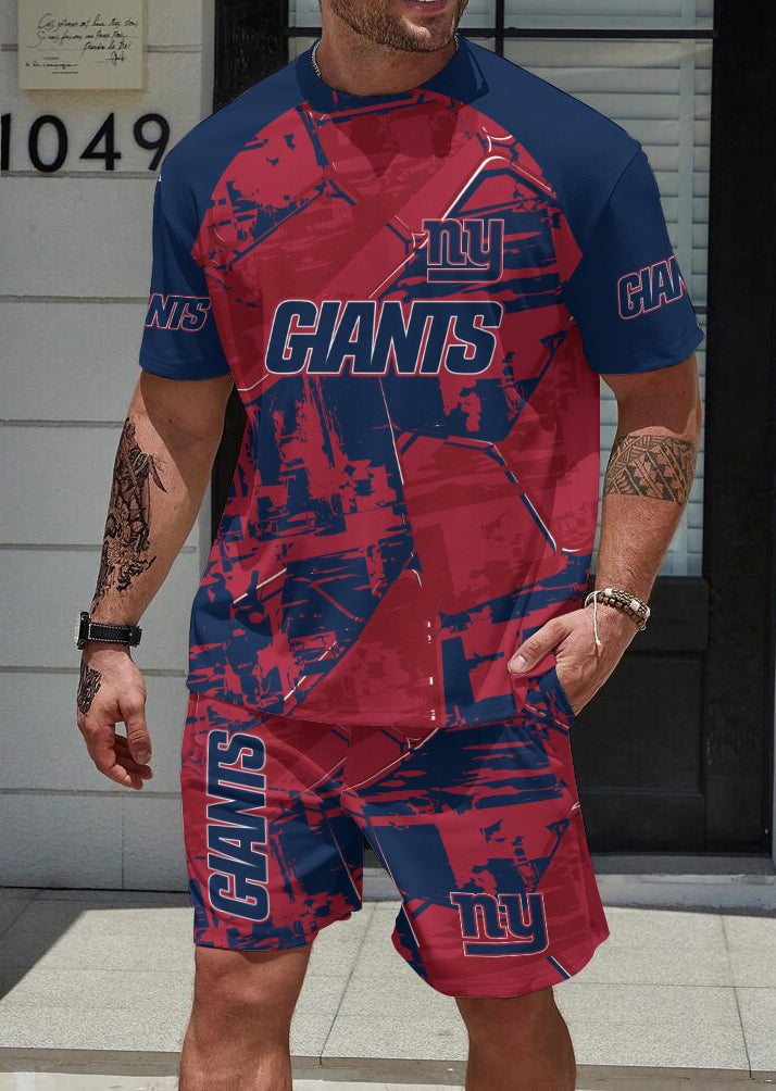 New York Giants Limited Edition Top And Shorts Two-Piece Suits