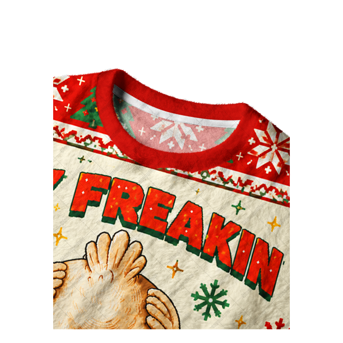 MY FREAKIN NUTS ITCH UGLY CHRISTMAS SWEATSHIRT — image 3