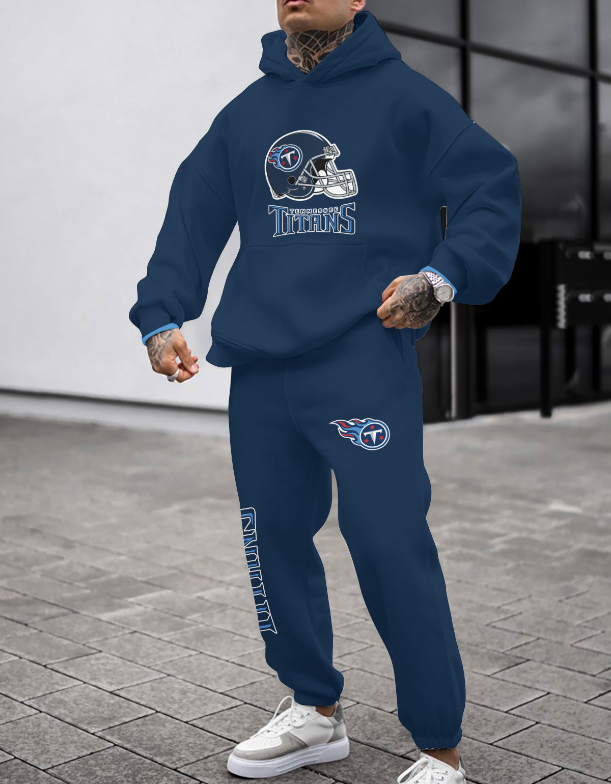 Tennessee Titans 3D Printed Pullover Hoodie And Sweatpant 2pcs Tracksuits