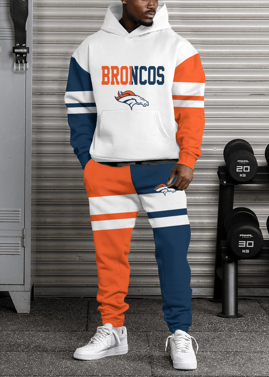 Denver Broncos Chicago Bears 3D Printed Pullover Hoodie And Sweatpant 2pcs Tracksuits