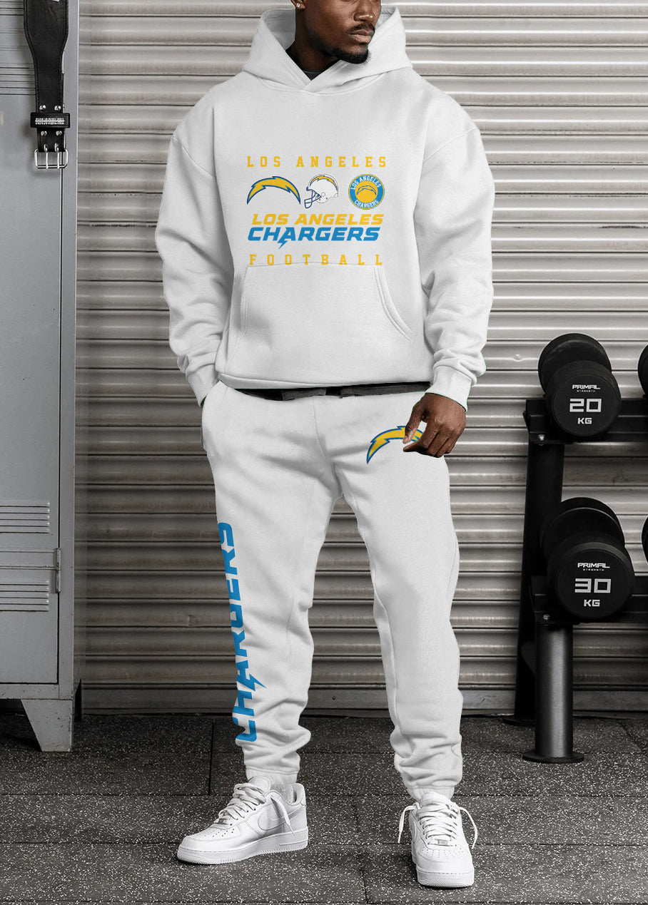 Los Angeles Chargers 3D Printed Pullover Hoodie And Sweatpant 2pcs Tracksuits