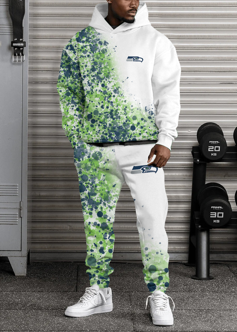 Seattle Seahawks 3D Printed Pullover Hoodie And Sweatpant 2pcs Tracksuits