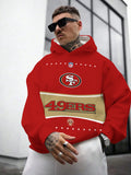 San Francisco 49ers Printed Hooded Pocket Pullover Hoodie