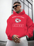 Kansas City Chiefs Printed Hooded Pocket Pullover Hoodie