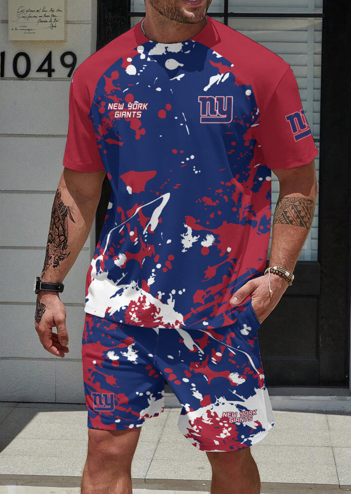 New York Giants Limited Edition Top And Shorts Two-Piece Suits