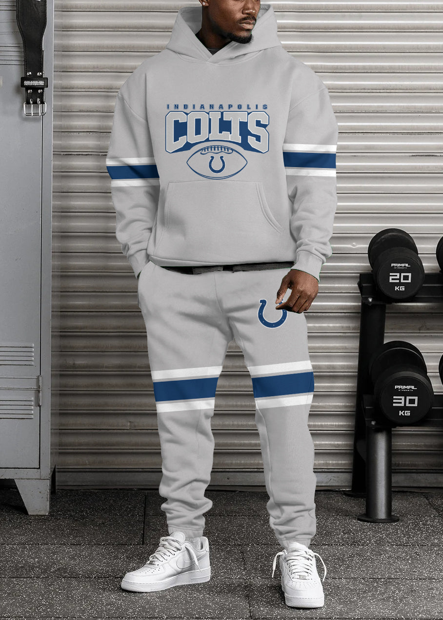 Indianapolis Colts 3D Printed Pullover Hoodie And Sweatpant 2pcs Tracksuits