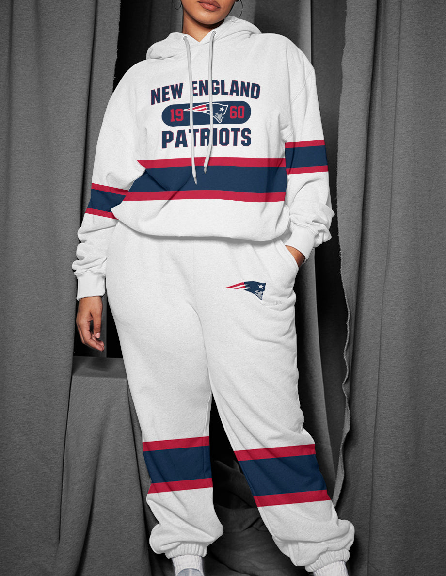 New England Patriots 3D Printed Pullover Hoodie And Sweatpant 2pcs Tracksuits
