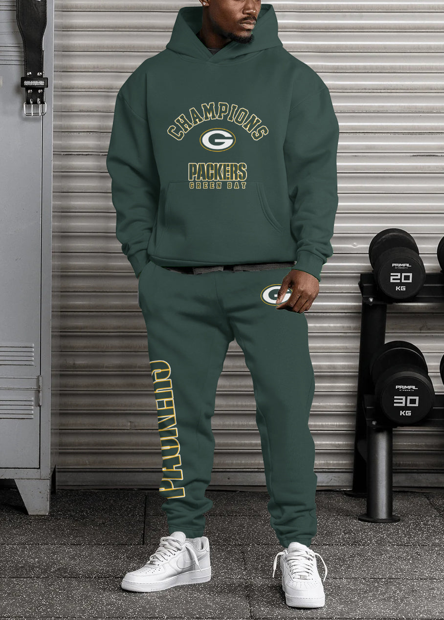 Green Bay Packers 3D Printed Pullover Hoodie And Sweatpant 2pcs Tracksuits