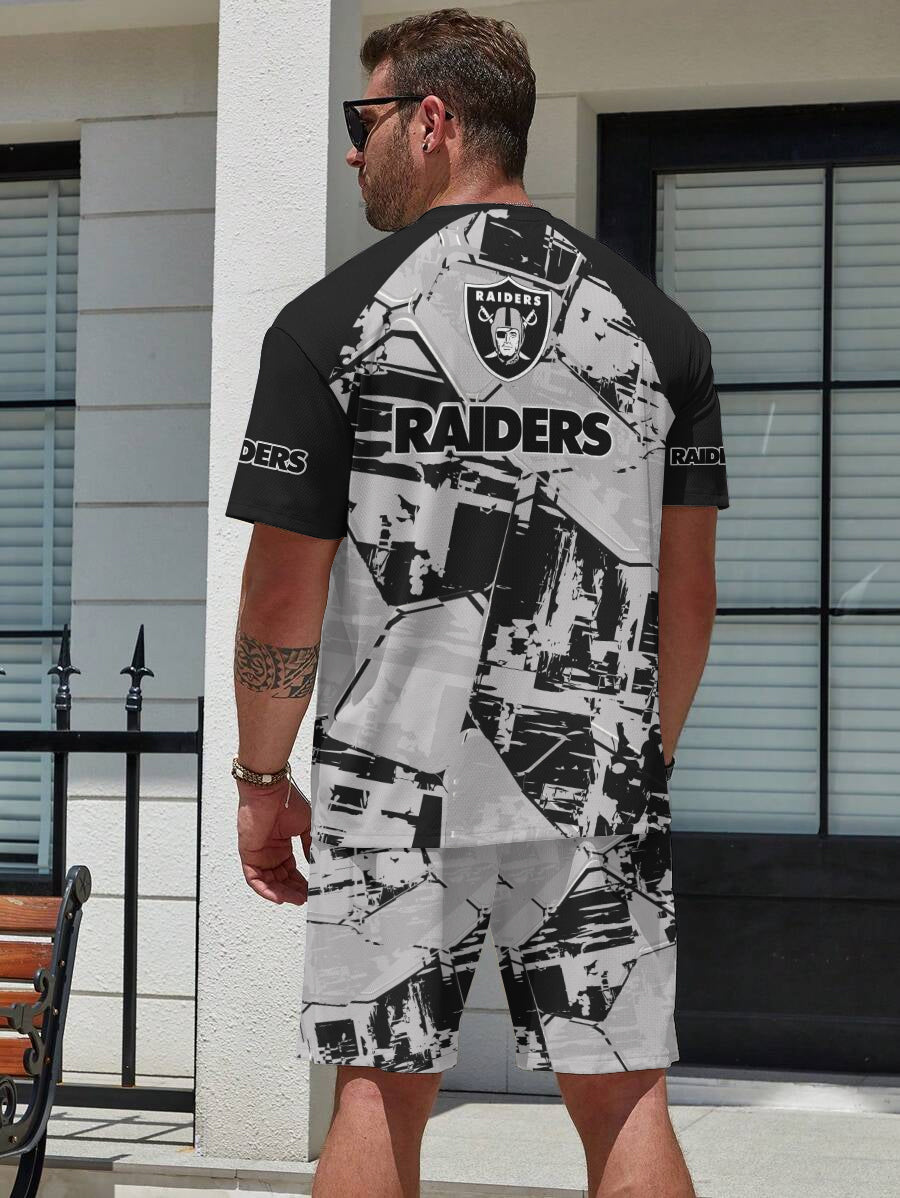 Las Vegas Raiders Limited Edition Top And Shorts Two-Piece Suits