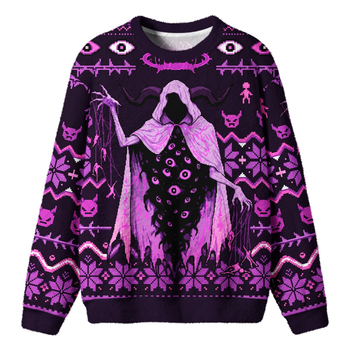 PUPPET DEMON UGLY CHRISTMAS SWEATSHIRT — image 1