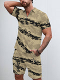 New Orleans Saints Limited Edition ZIP Polo Shirt And Shorts Two-Piece Suits