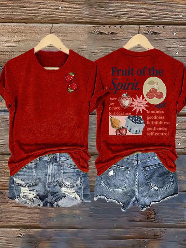 Women's  Fruit of the Spirit Print T-Shirt