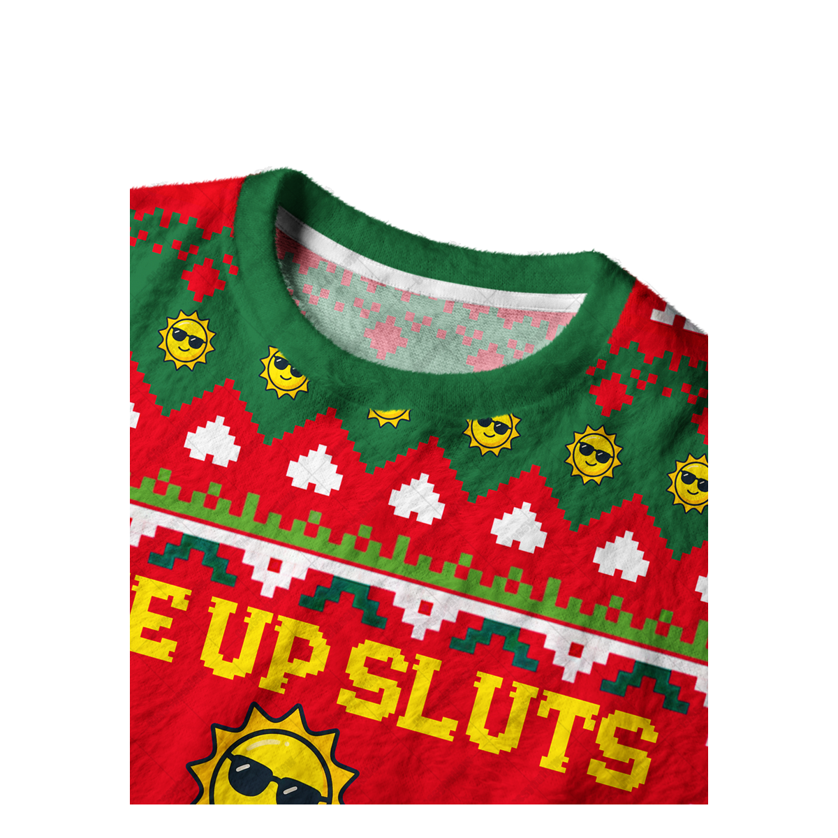 WAKE UP SLUTS IT'S TIME TO SIN UGLY CHRISTMAS SWEATSHIRT — image 3