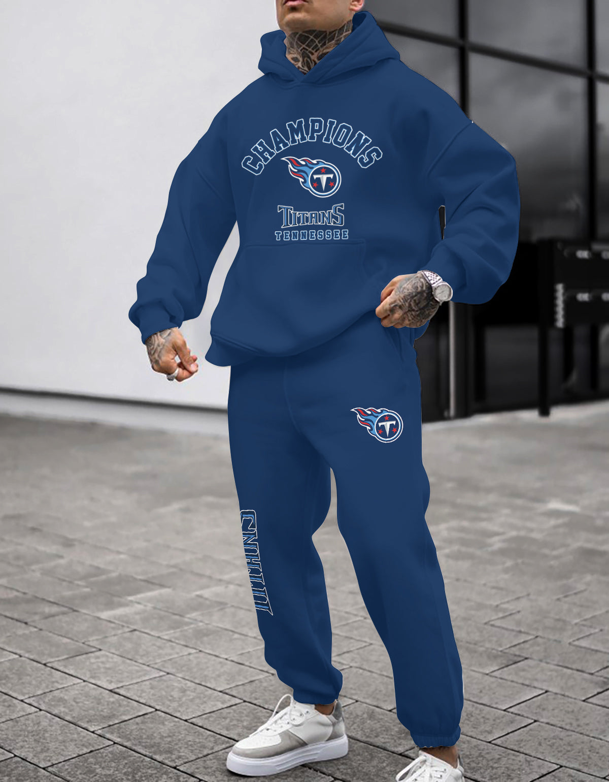 Tennessee Titans 3D Printed Pullover Hoodie And Sweatpant 2pcs Tracksuits
