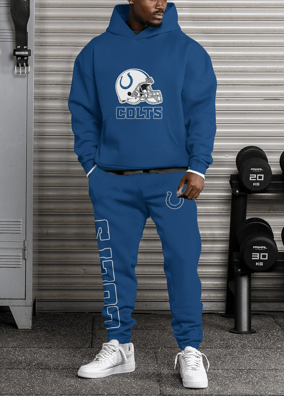 Indianapolis Colts 3D Printed Pullover Hoodie And Sweatpant 2pcs Tracksuits