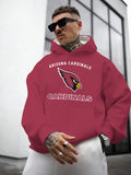 Arizona Cardinals Printed Hooded Pocket Pullover Hoodie